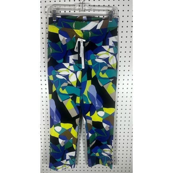 Joseph Ribkoff pantacourt geo floral printed cropped pants size 6 - Picture 4 of 13
